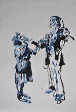 Oil on paper, painted blind, 30” x 22” Allen Brewer - Saved