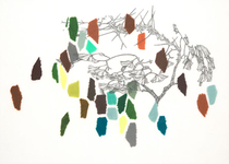 graphite and colored pencil on drafting film, 14” x 12” Leigh Anne Lester - Marker 1.2