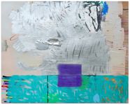 2017, mixed media painting on multi-panel 66x80 inches Cande Aguilar - Labor Field
