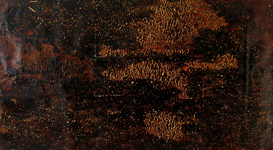 Hair gel on paper, 93” x 49” Christina Coleman Untitled