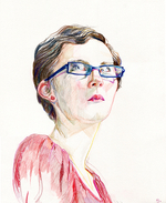 Colored pencil on paper, 14” x 17” Katy O’Conner - Mina