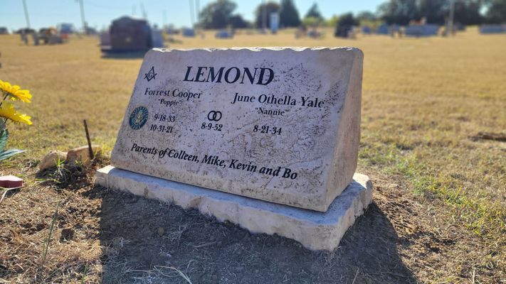 Lemond Headstone Memorial