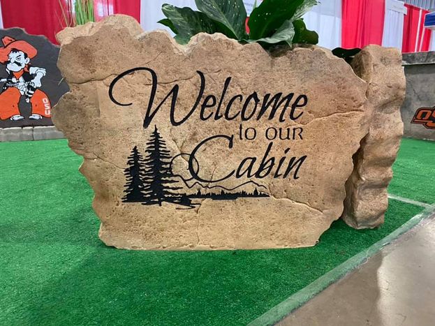 Welcome to our Cabin Rock Sign.jpeg