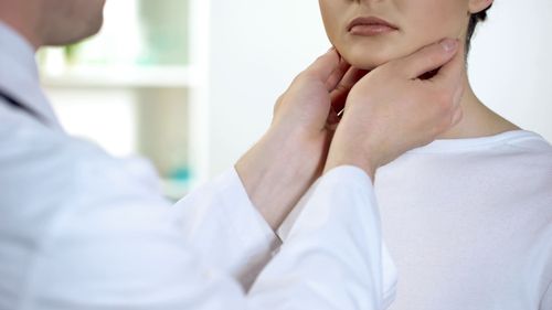 A person gets tested for strep Flu and Strep Testing