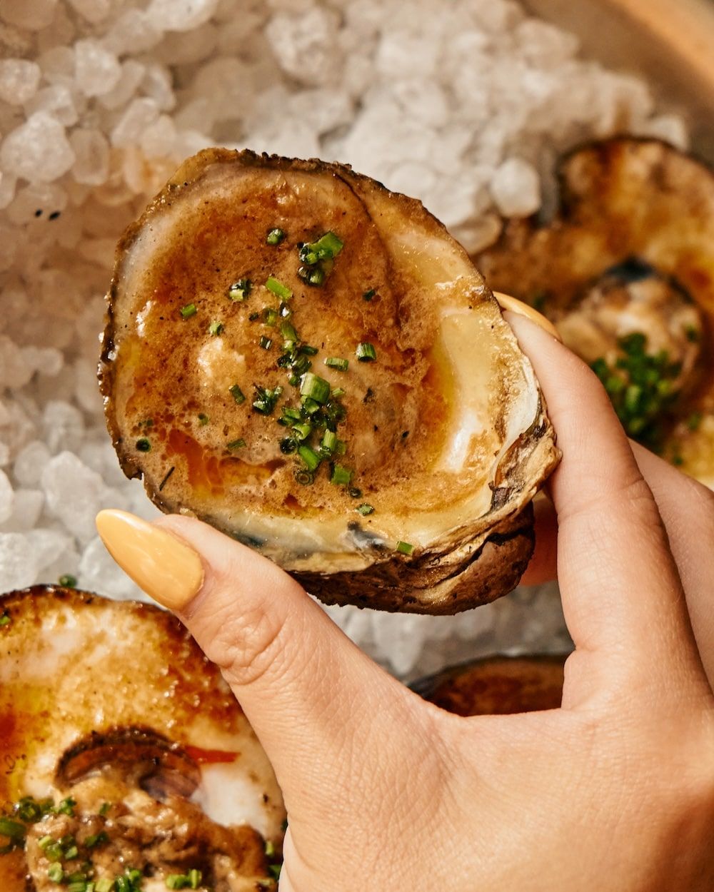 Maie Day grilled oysters at South Congress Hotel Grilled Oyster at Maie Day