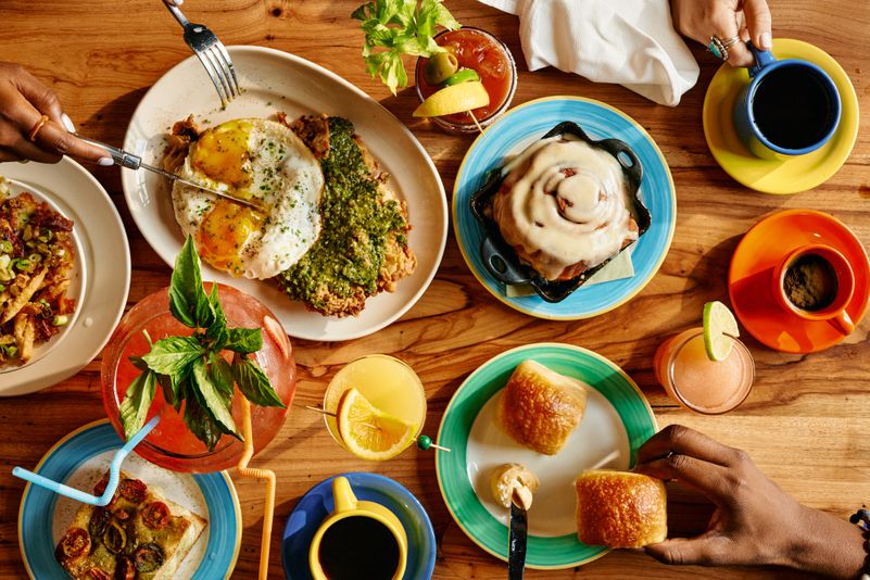 Brunch in ATX at Maie Day