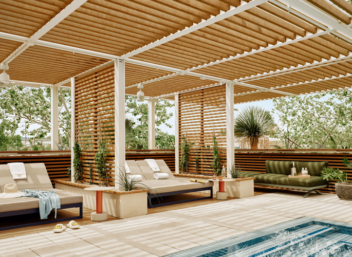 Pool Cabanas Austin Texas
