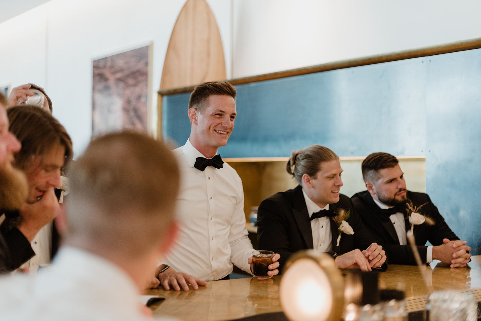 Weddings at South Congress Hotel Groomsmen Pre-Ceremony