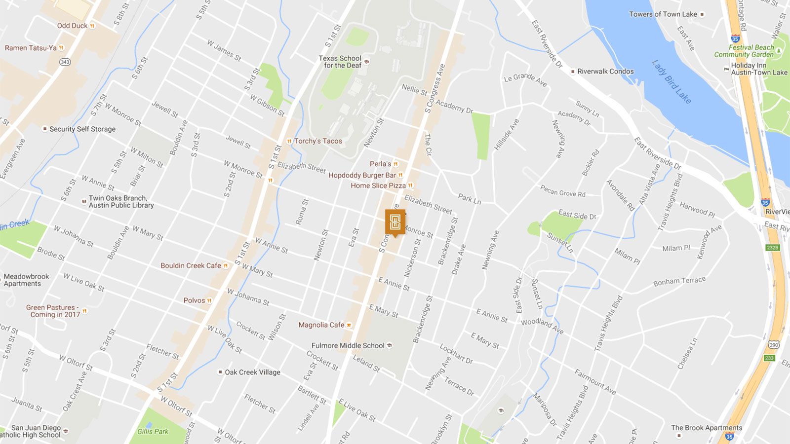 South Congress Hotel location