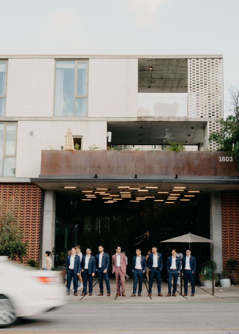 Groomsmen on South Congress Avenue