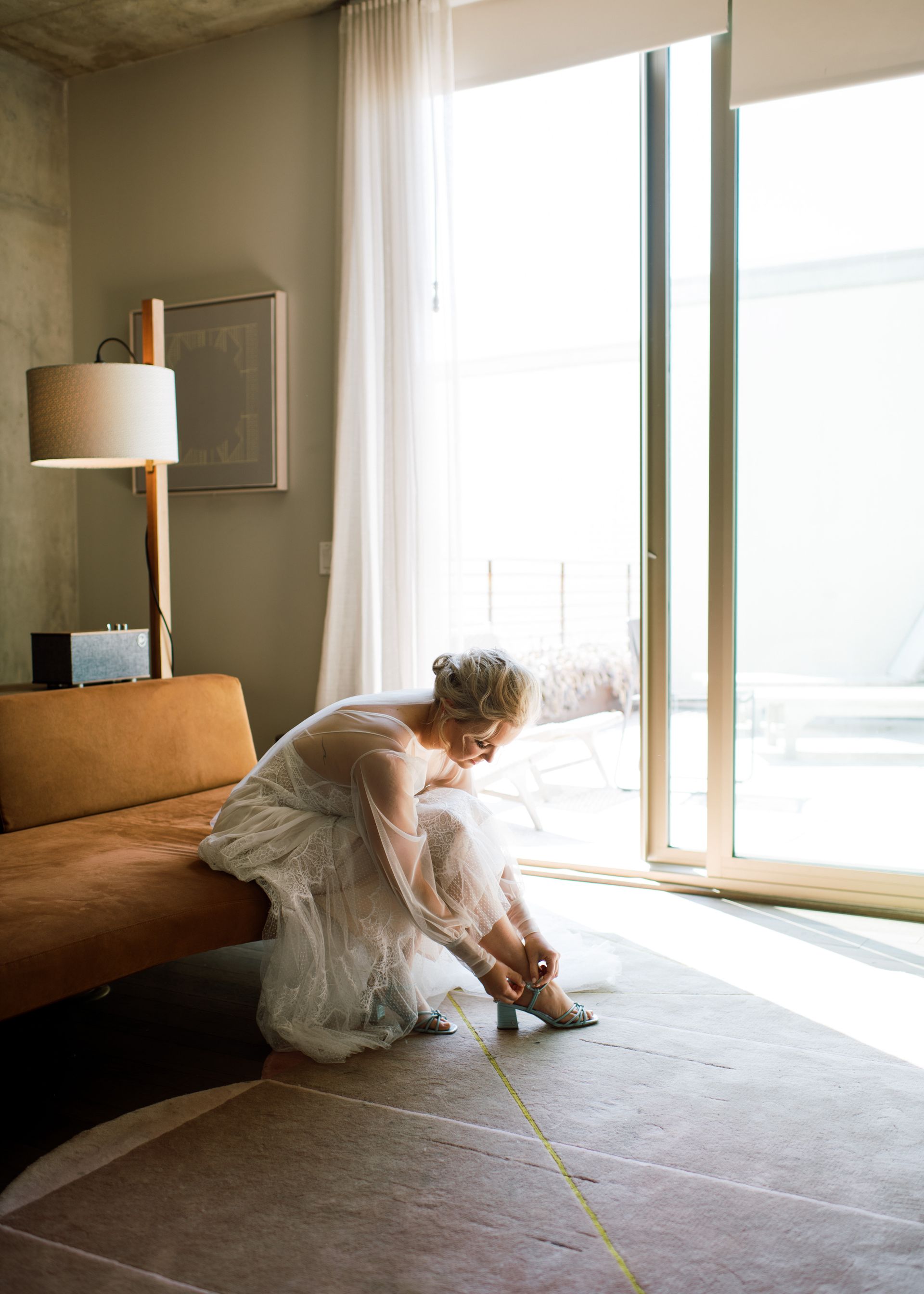 South Congress Suite Wedding Getting Ready at South Congress Hotel