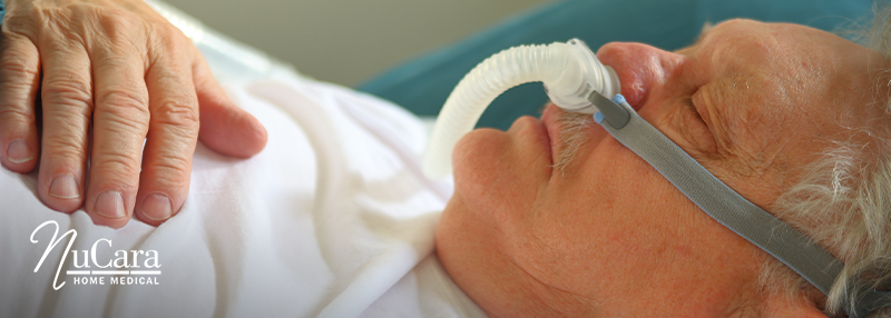 Person using CPAP therapy while sleeping CPAP Therapy & Tips