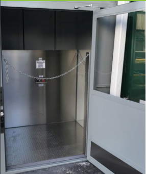 Savaria M-1504 Material Lift Installation. Serving Ohio, Indiana, and Michigan