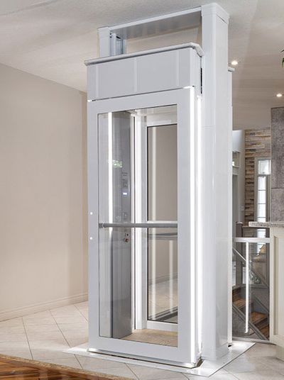 Savaria Luma Through Floor Home Lift Installed View