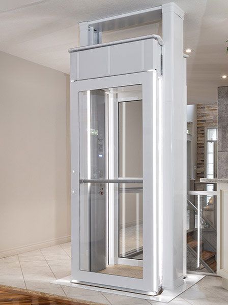 Savaria Luma Through Floor Home Lift Installed View