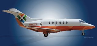2010 Hawker 900XP, HA-0164, N100ZT - Ext RS View WEB.jpg