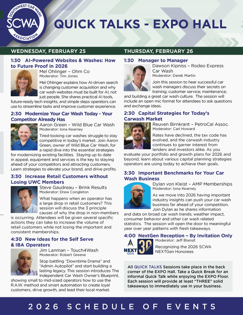 SCWA EXPO Guide 2026 quick talks.png