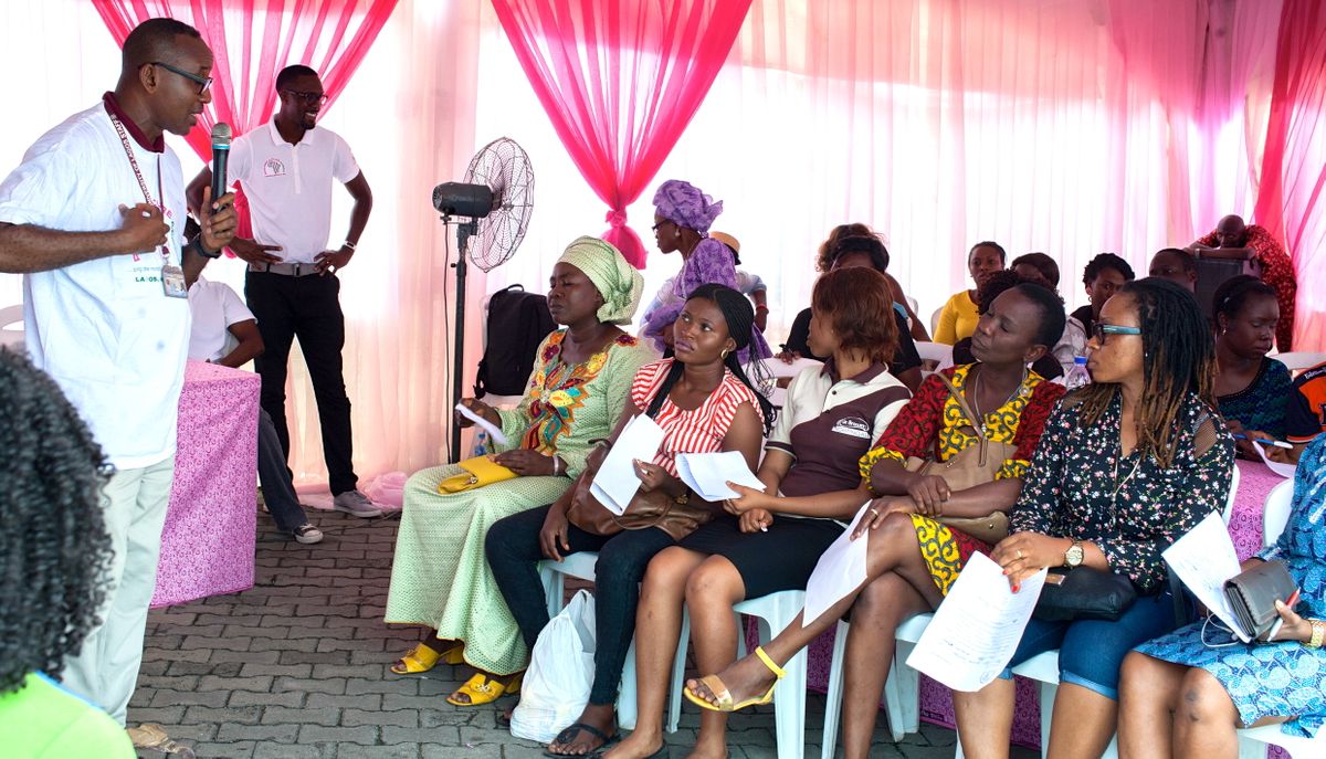 Run For a Cure Africa free breast screening at Shoprite, Ikeja City Mall. June 2016
