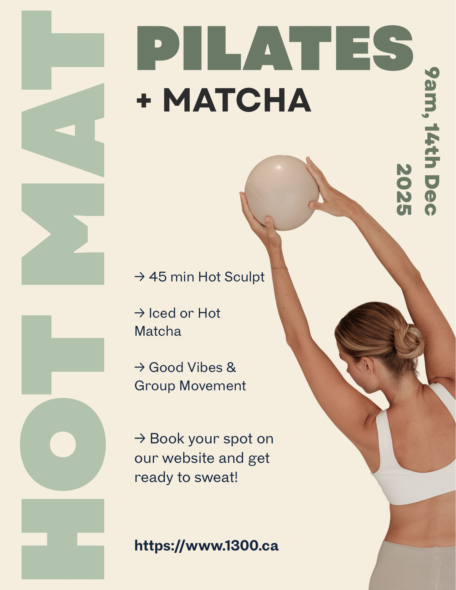 Beige Pilates Studio Opening Promotion Flyer.png