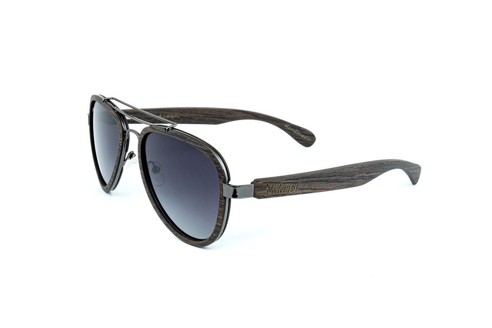 Buy Caprio Brown Wooden Frame rectangular sunglasses for Men at Amazon.in