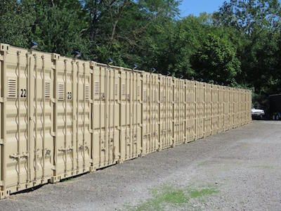 Spacious Container Storage 8'x40' with Large Double Doors