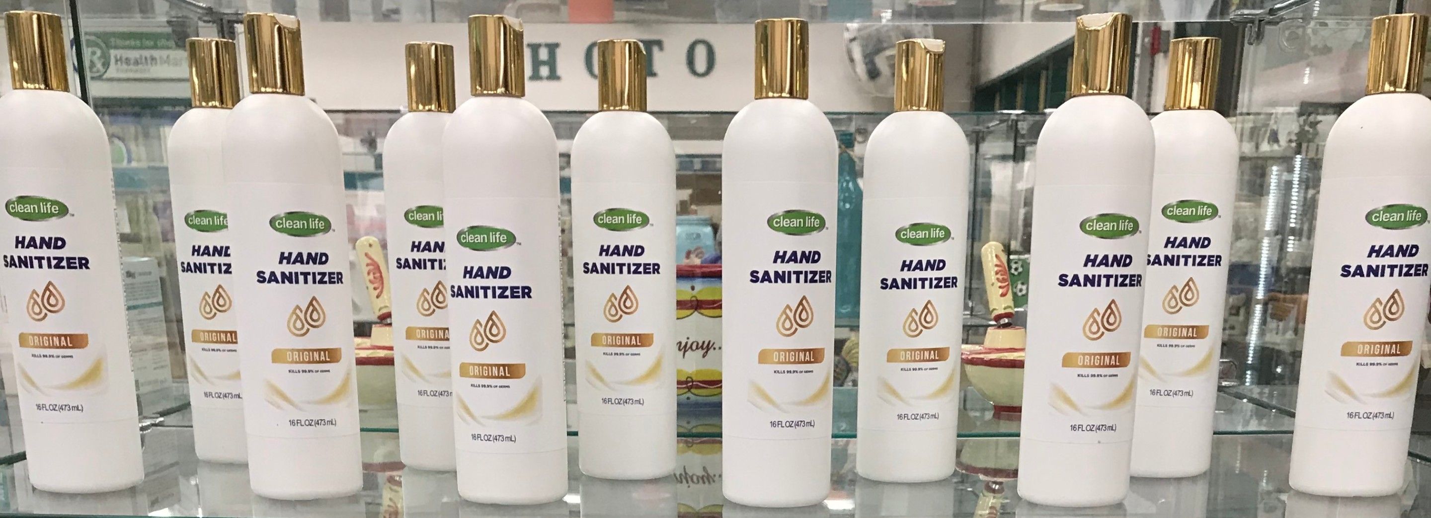 You can add this and gloves to your curbside order pickup! We Have Hand Sanitizer!