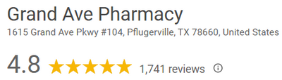 Patient Reviews - Grand Avenue Pharmacy