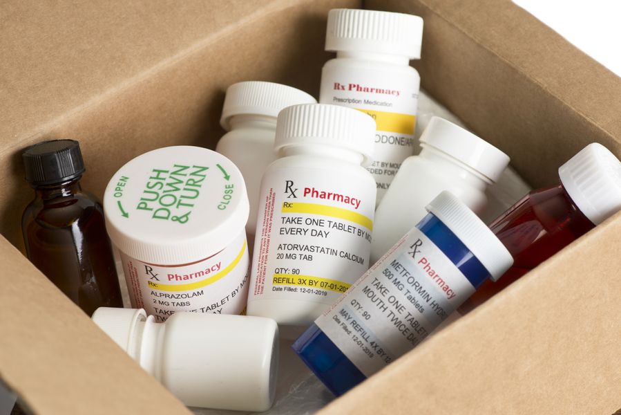 Medications in a box Free Delivery