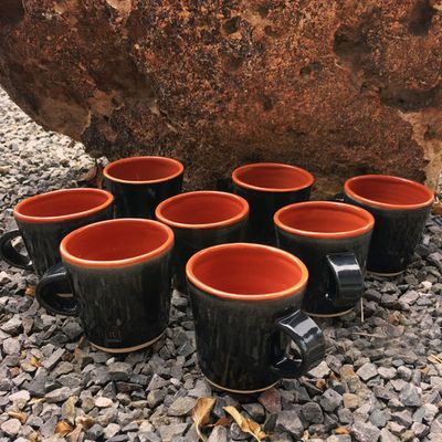 Espresso and Lungo Coffee Cups - Mimi y Roberto Pottery