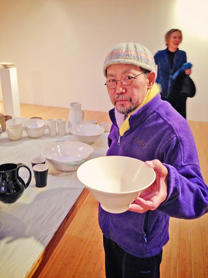 Marfa Book Company Show, Toshi with a Toshi Bowl
