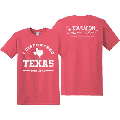 Red I Discovered Texas shirt - resized.jpg