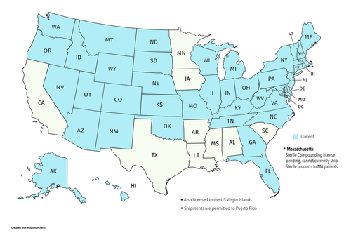 State Licenses Map Promise Pharmacy 06112025.png