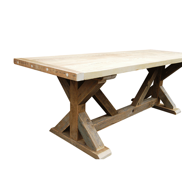 The Girder Trestle Table from E. B. Mann The Girder Trestle Table