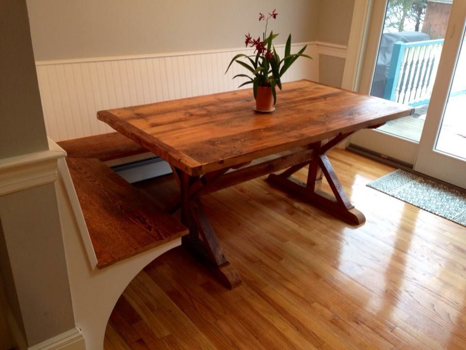 reclaimed farmhouse table