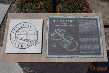 Plaque in Stanton Pacific Electric Railway