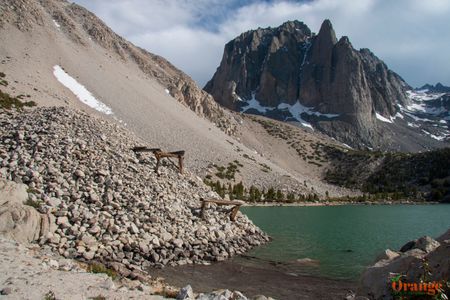 Mine tailings Big Pine Lakes