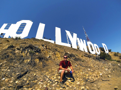 At the Hollywood Sign Hollywood