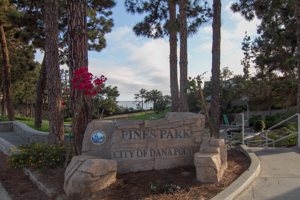 Pines Park sign Pines Park