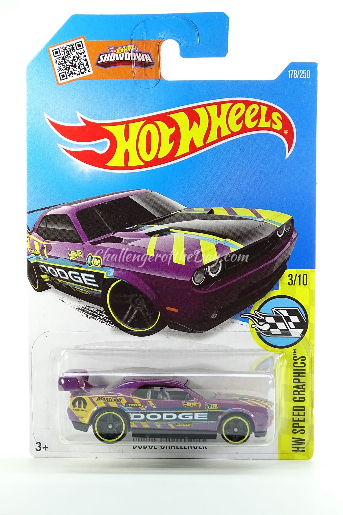 Hot Wheels Dodge Challenger Drift Car Pearl Purple