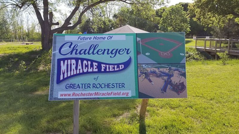 Challenger Miracle Field Sign