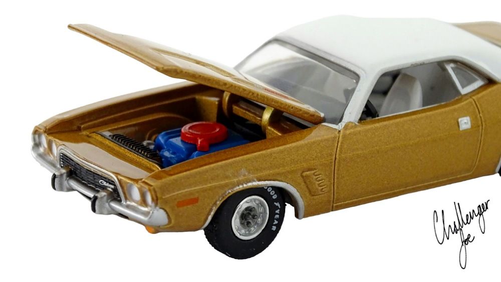 Auto World 1974 Dodge Challenger Rallye in Gold