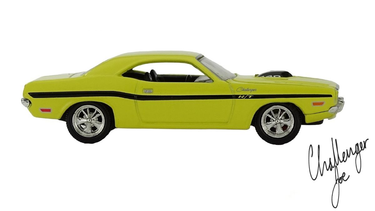 Hot Wheels 1:64 Diecast 1970 Dodge Challenger 440 Shaker Yellow