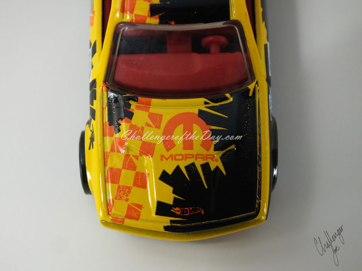 Hot Wheels Dodge Challenger Drift Car Yellow (9).JPG