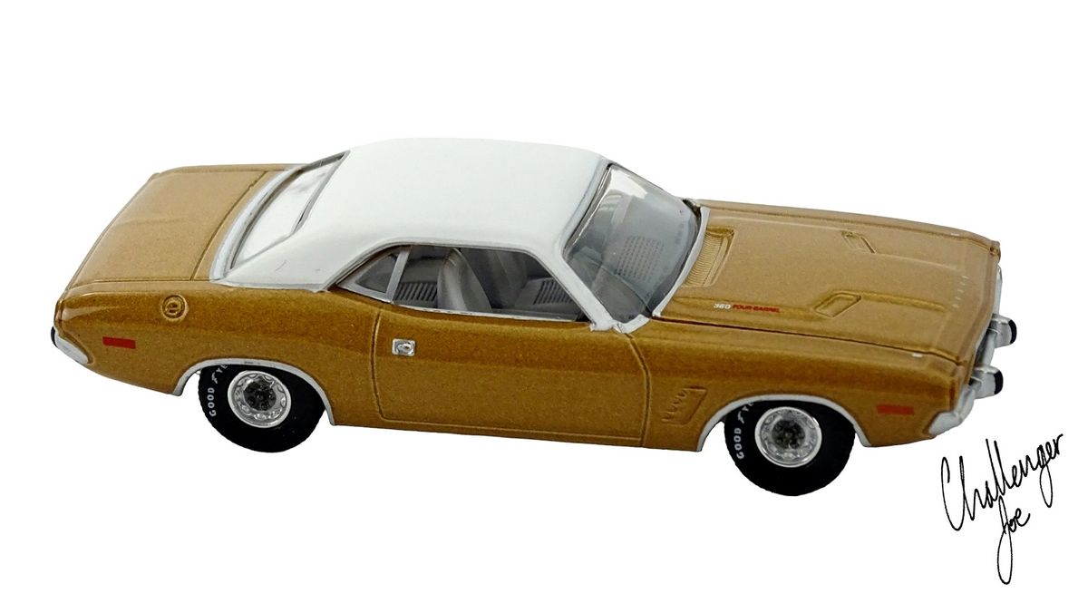 Auto World 1974 Dodge Challenger Rallye in Gold