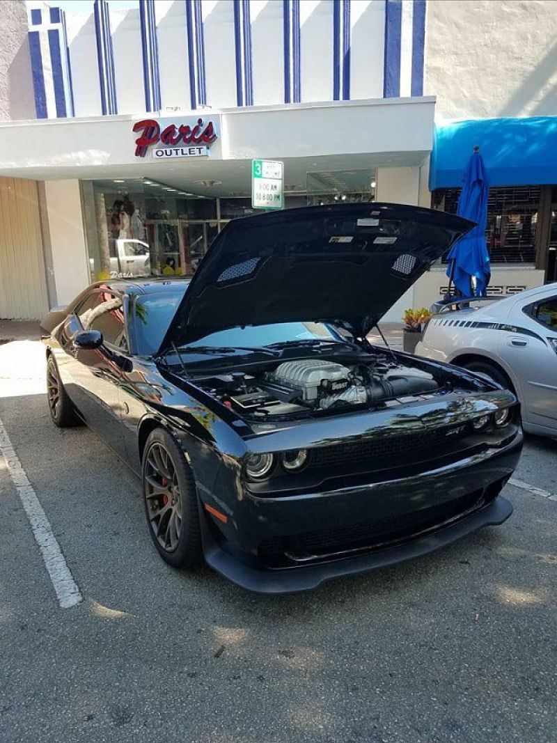 It is the Ultimate Muscle Car and I am ecstatic with its performance !!! My friends ask me what I've done to it and I answer It needs nothing !!! It is the ultimate 2 door Family Car that goes 200 mph, does the quarter in 10.65 seconds with Mickey Thompson drag radials, and 0-60 in 3.5 sec !!! Black Beauty Hellcat #2