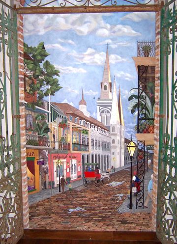 12' New Orleans Mosaic Wall Art