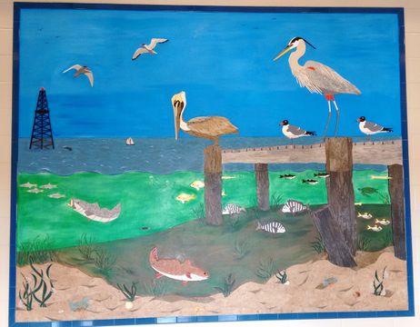 8' x 10' Wall Mural at Elementary School