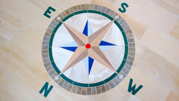 Compass Rose Mosaic