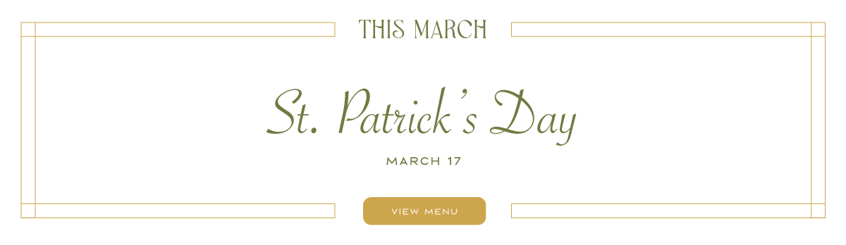 St. Patrick's Day Specials at Club Room