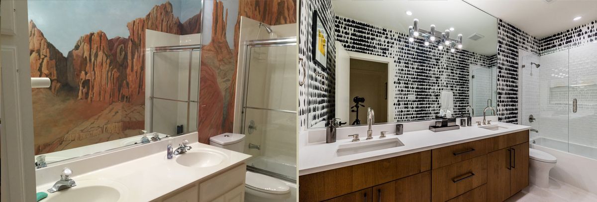 BEFORE ON LEFT - AFTER ON RIGHT Jane_Reece_Interiors_360Bridge_Lake_Project-Downstairs-Bath-Before-After4.jpg